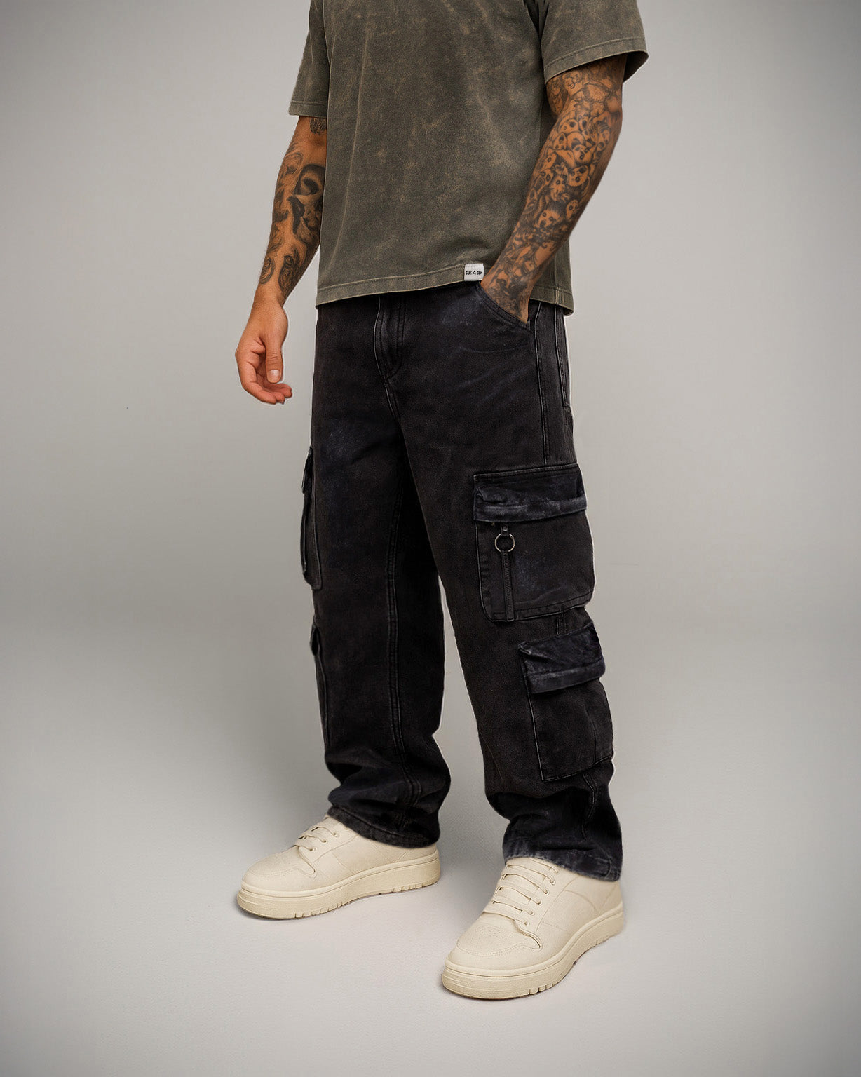 Pantalón Baggy Acid Wash